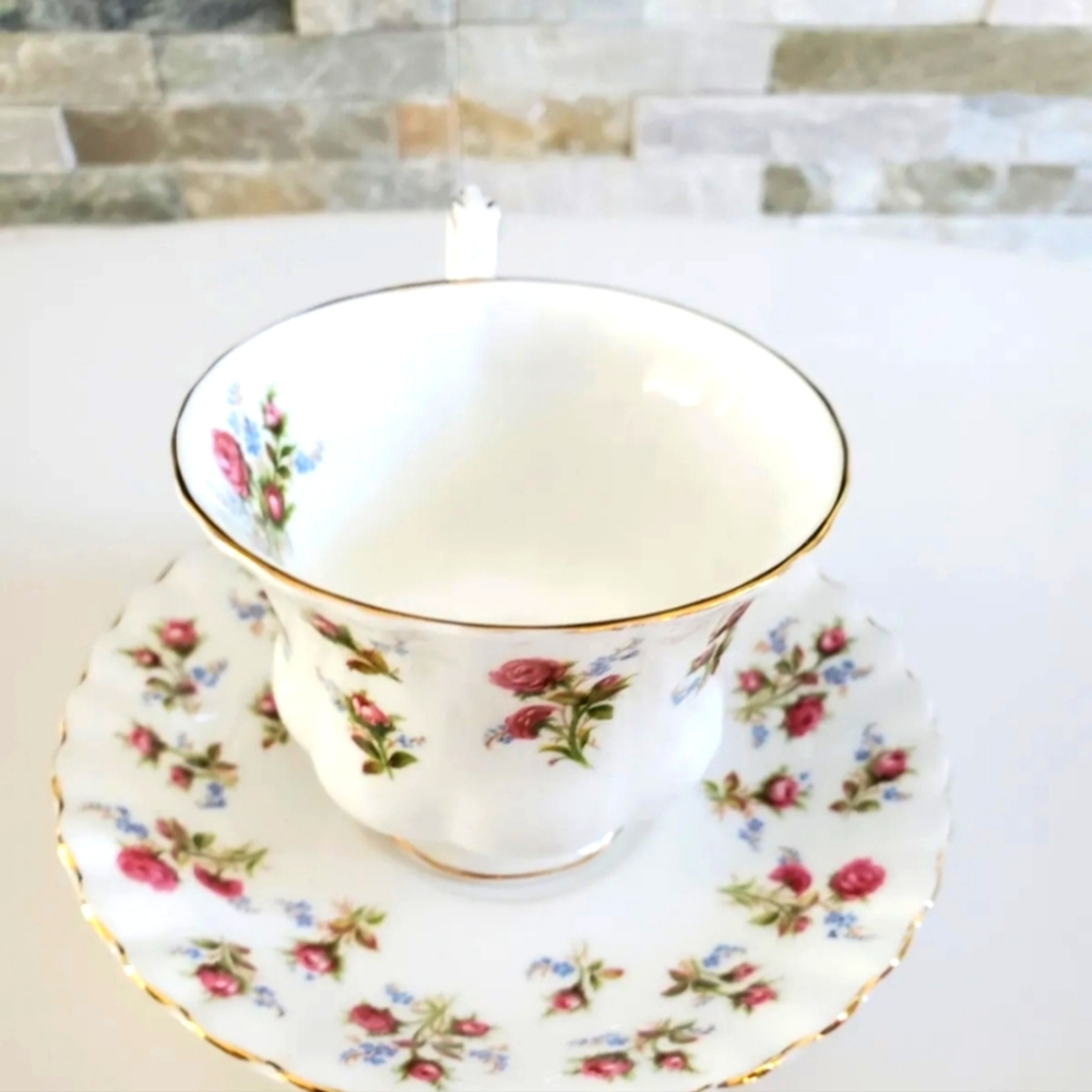 Vintage Royal Albert Winsome Tea cup and Saucer Rare pattern